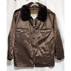 Vintage Blauer Brown Bomber Jacket ~ Police Law Enforcement ~ Men's 50R